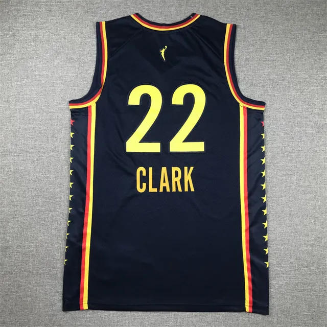 Camisa Nike Indiana Fever Nike Explorer Edition azul-marinho/amarelo/vermelho 2