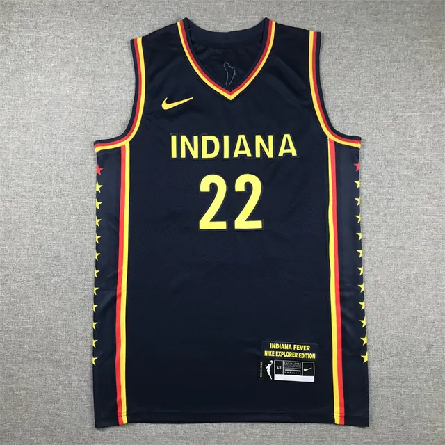 Camisa Nike Indiana Fever Nike Explorer Edition azul-marinho/amarelo/vermelho 3