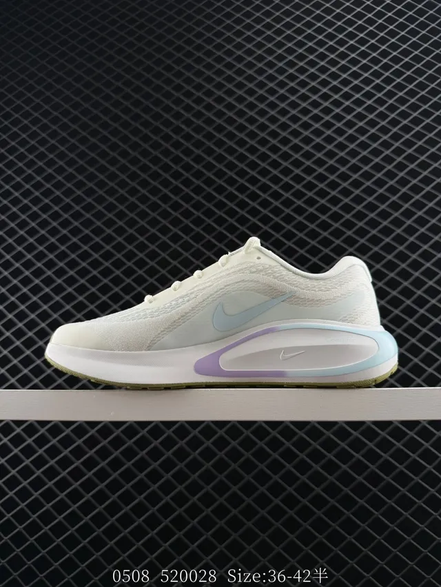 Nike Journey Run Off-White Light Blue Lavender Running Shoes 7