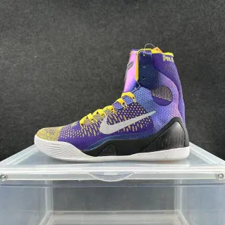 Nike Kobe 9 Elite बैंगनी पीले Flyknit बास्केटबॉल जूते
