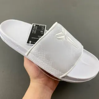 Nike Kobe Slide White Textured Strap Slipper