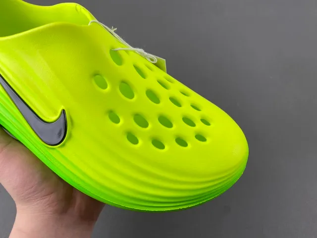 Nike Mayfly Run Neon Lime Green Molded Foam Clog 2