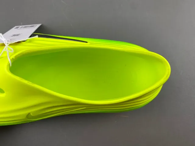 Nike Mayfly Run Neon Lime Green Molded Foam Clog 6
