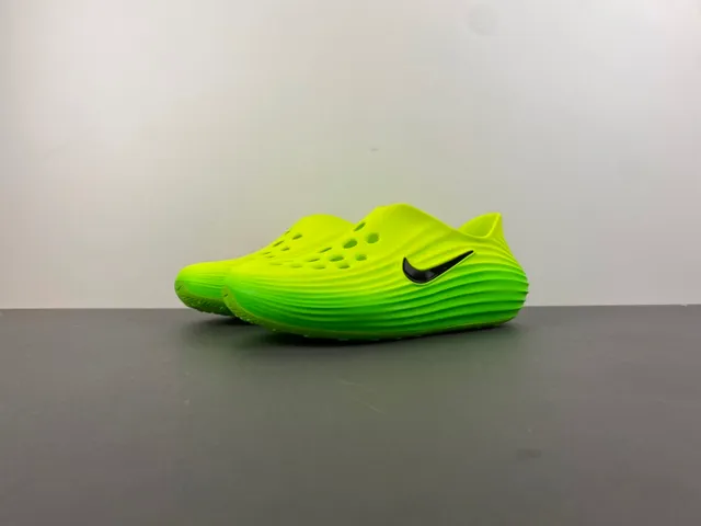 Nike Mayfly Run Neon Lime Green Molded Foam Clog 8