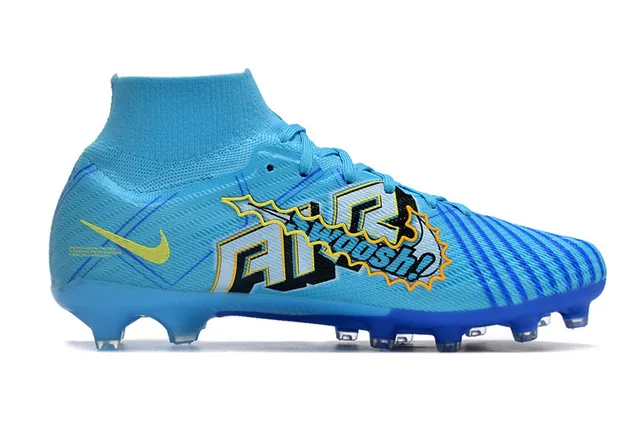 Nike Mercurial Superfly KM Blue Yellow Firm-Ground Zapatos de fútbol 5