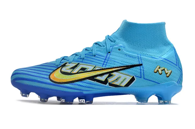 Nike Mercurial Superfly KM Blue Yellow Firm-Ground Zapatos de fútbol 6