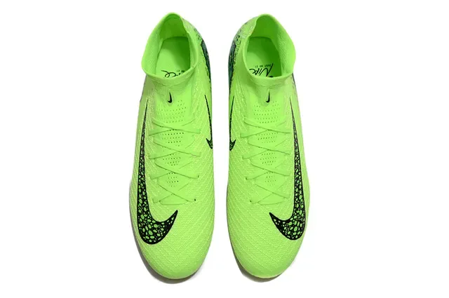 Nike Mercurial Superfly أخضر ليم نيون متشابك أحذية كرة قدم للأرض الصلبة 2