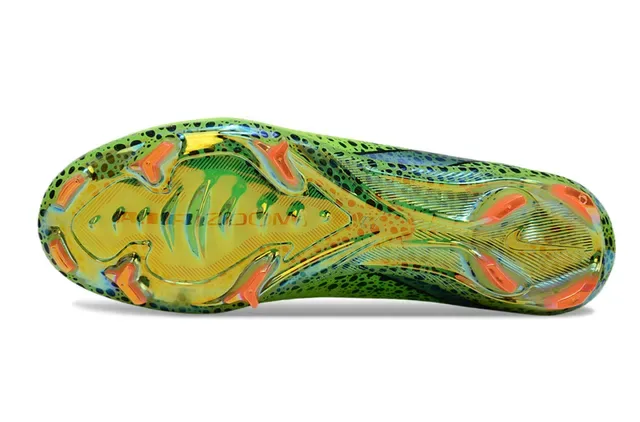 Nike Mercurial Superfly أخضر ليم نيون متشابك أحذية كرة قدم للأرض الصلبة 6