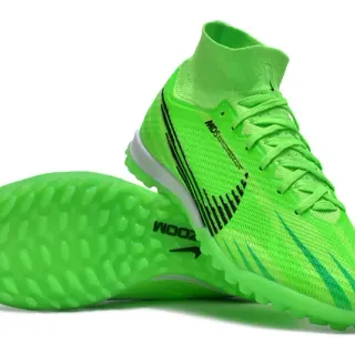 Nike Mercurial Superfly Turf Neon Green Black Turf Soccer Shoes