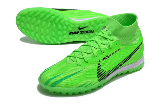 Nike Mercurial Superfly টার্ফ নিওন গ্রিন ব্ল্যাক টার্ফ সকার জুতো 2