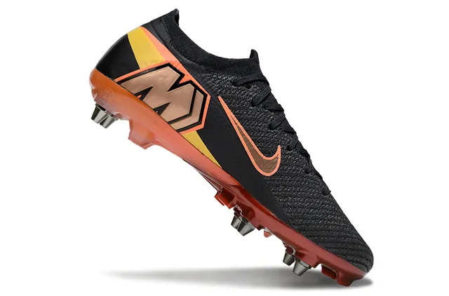 Nike Mercurial Vapor Air Zoom Black Orange Firm-Ground Sapatos de futebol 2