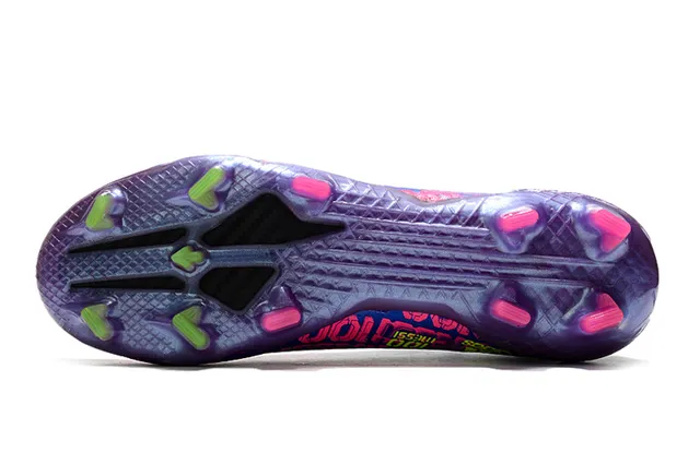 نيكي Mercurial Vapor Messi 100 أزرق بنفسج نيون أحذية كرة القدم للأرض الصلبة 6
