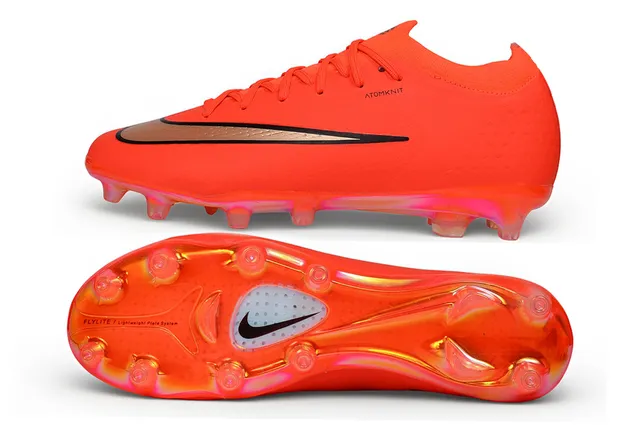 Nike Mercurial Vapor Orange Gold Upper Knit Low-Cut Overlay Swoosh Métallique Firm-Ground Chaussures de Football 5