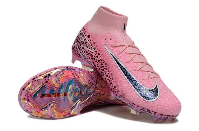 Nike Mercurial Vapor গোলাপি কালো স্পেকেল ইরিডেসেন্ট ফার্ম গ্রাউন্ড ফুটবল জুতো 4
