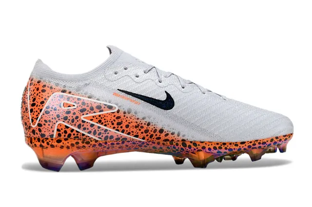 Nike Mercurial Vapor सफेद नारंगी जकड़ ऊपरी धब्बेदार ग्राफिक ओवरले Firm-Ground Soccer Shoes 7