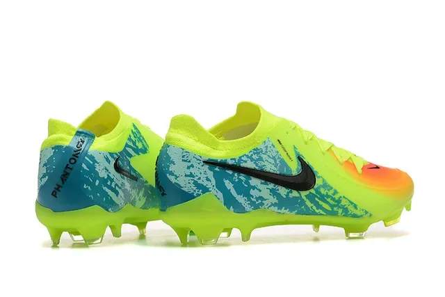 Nike Mercurial Vapor Amarillo Azul Zapatos de fútbol Low-Cut Upper sintético Suela firme 2