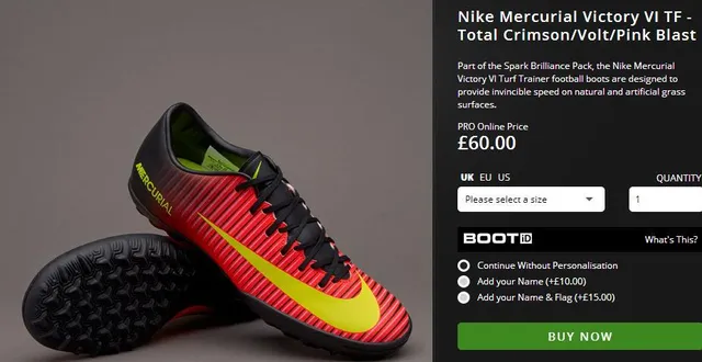 Nike Mercurial X Yellow Red Low-Cut Synthetic Upper Ribbed Textured Forefoot Turf Soccer Shoes 2