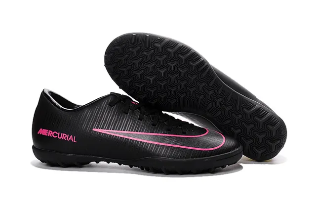 Nike Mercurial X Yellow Red Low-Cut Synthetic Upper Ribbed Textured Forefoot Turf Soccer Shoes 3