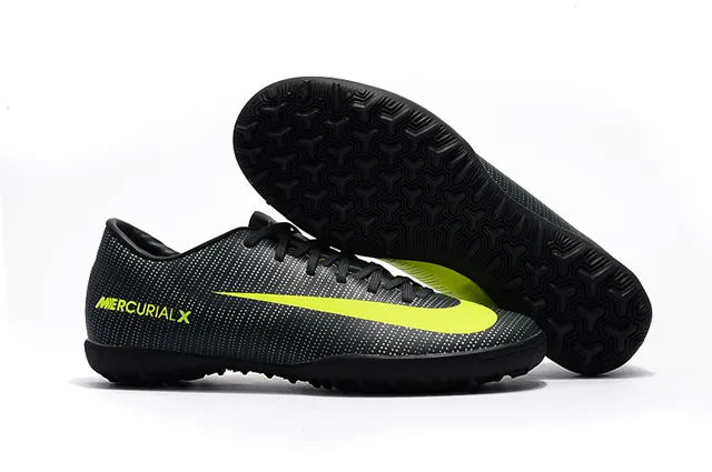 Nike Mercurial X Yellow Red Low-Cut Synthetic Upper Ribbed Textured Forefoot Turf Soccer Shoes 4
