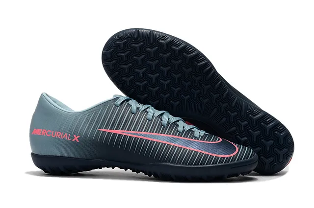 Nike Mercurial X Yellow Red Low-Cut Synthetic Upper Ribbed Textured Forefoot Turf Soccer Shoes 12