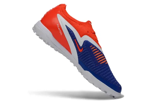 Nike برتقالي أزرق كيت أب سينثيتيك أوفرليز تورف سوكر شوز 4