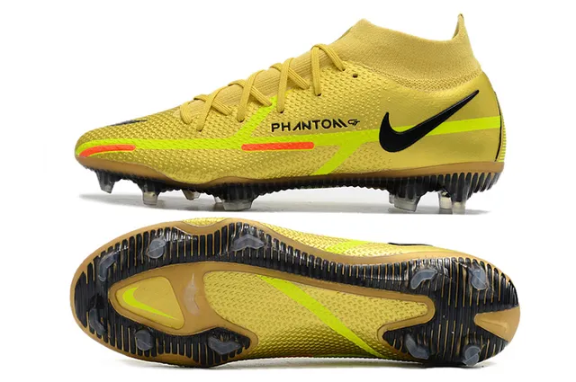 Nike Phantom GT أسود برتقالي Firm-Ground أحذية كرة القدم 4