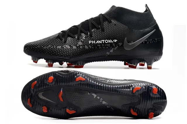 Nike Phantom GT أسود برتقالي Firm-Ground أحذية كرة القدم 16