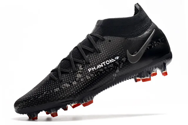 Nike Phantom GT أسود برتقالي Firm-Ground أحذية كرة القدم 18