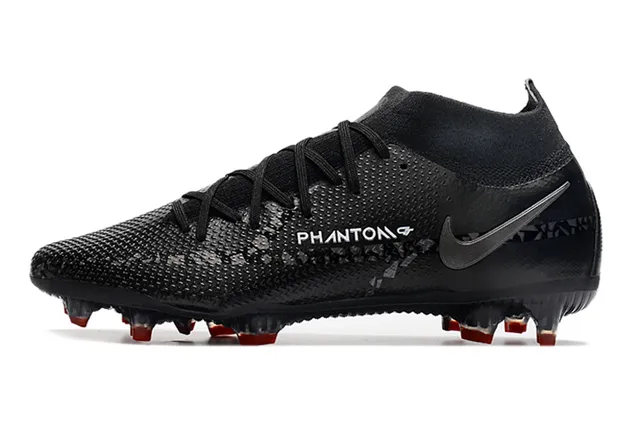 Nike Phantom GT أسود برتقالي Firm-Ground أحذية كرة القدم 19