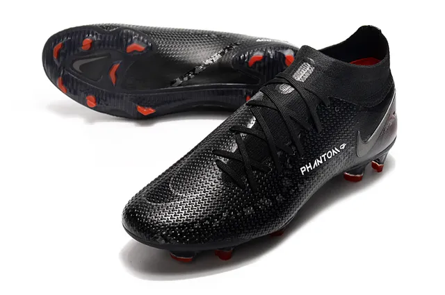 Nike Phantom GT أسود برتقالي Firm-Ground أحذية كرة القدم 20