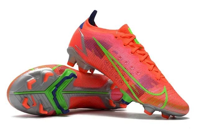 Nike Phantom GT Bright Orange Neon Green Firm-Ground Chuteiras 4