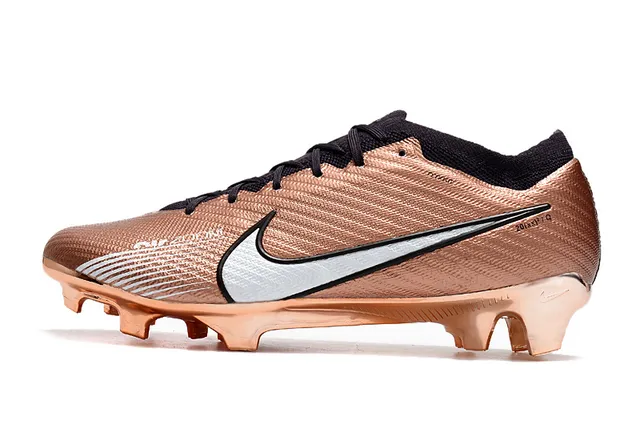 Nike Phantom GT ذهبي وردي معدني نحاسي العلوي غير المتوازي للرباط أرض صلبة أحذية كرة القدم 5