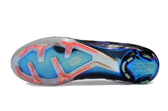 Nike Phantom GT Purple Black High-Cut Sock-Fit Collar Firm-Ground Soccer Shoes 6