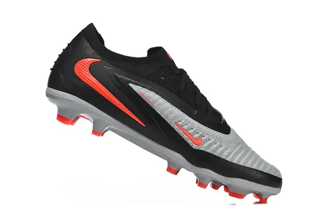 Nike Phantom GT 黑色灰色橙色碎地足球鞋 4