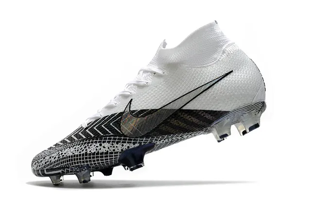 Nike Phantom GT সাদা কালো নেভি ফার্ম-গ্রাউন্ড সকার শু 4