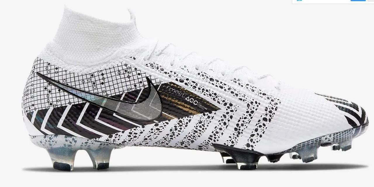 Nike Phantom GT সাদা কালো নেভি ফার্ম-গ্রাউন্ড সকার শু 9