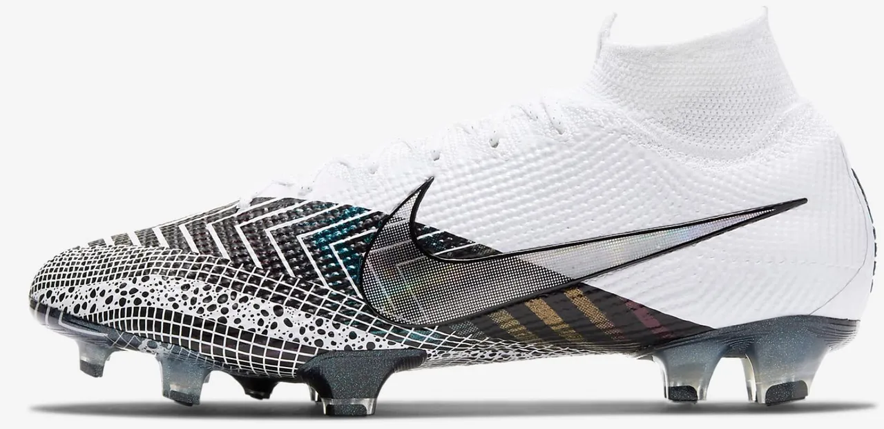 Nike Phantom GT সাদা কালো নেভি ফার্ম-গ্রাউন্ড সকার শু 10