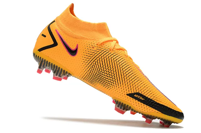 Nike Phantom GT White Blue Gold Firm-Ground Soccer Shoes 7