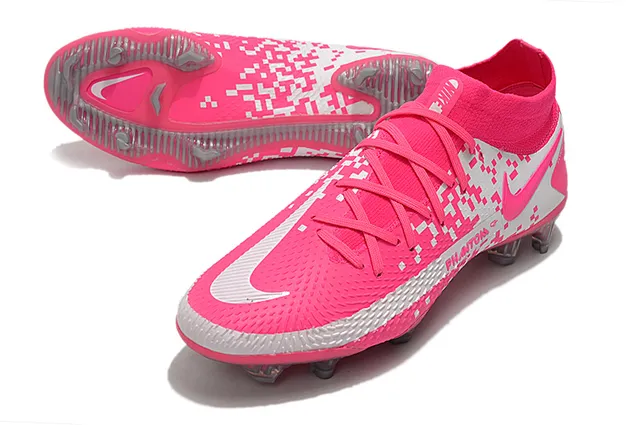 Nike Phantom GT White Blue Gold Firm-Ground Soccer Shoes 16