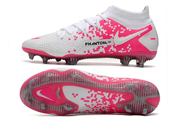 Nike Phantom GT White Blue Gold Firm-Ground Soccer Shoes 18