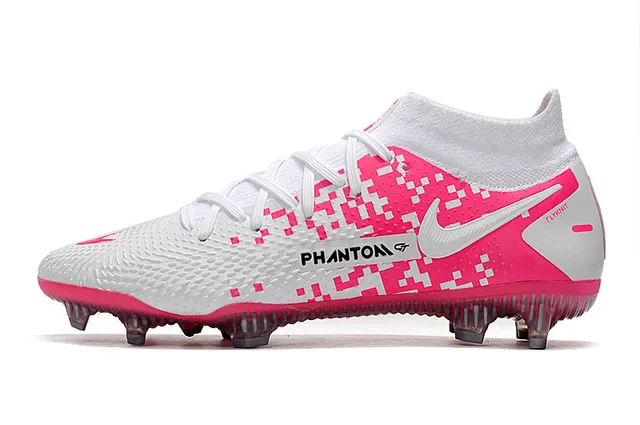 Nike Phantom GT White Blue Gold Firm-Ground Soccer Shoes 21