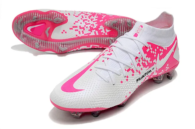 Nike Phantom GT White Blue Gold Firm-Ground Soccer Shoes 22