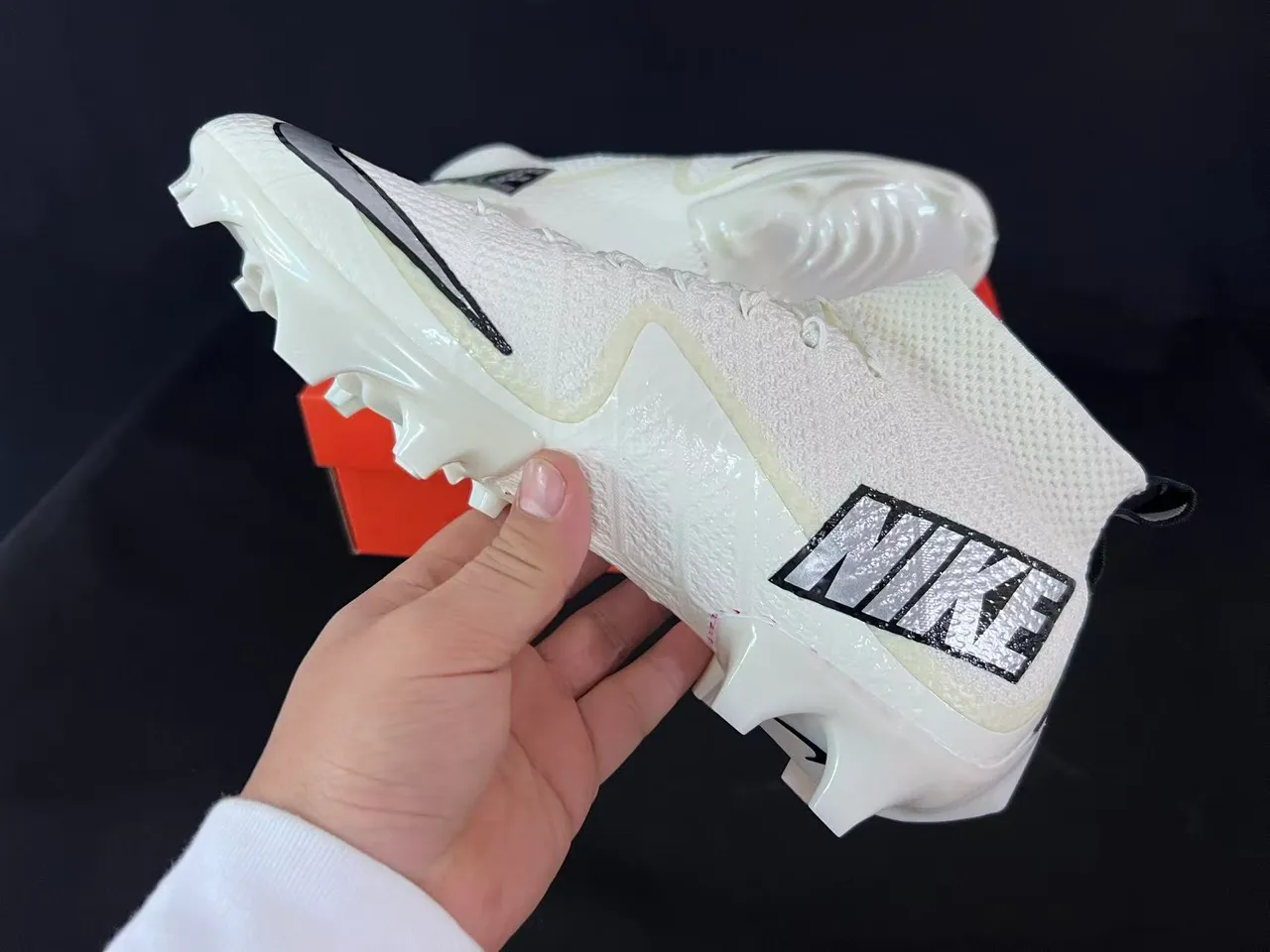 Nike Phantom GT chaussures de football blanc argent terrain ferme 4
