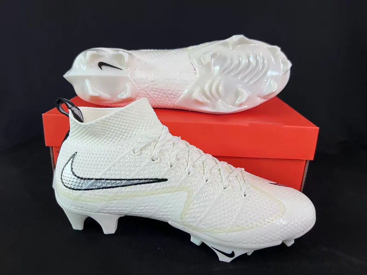 Nike Phantom GT chaussures de football blanc argent terrain ferme 6