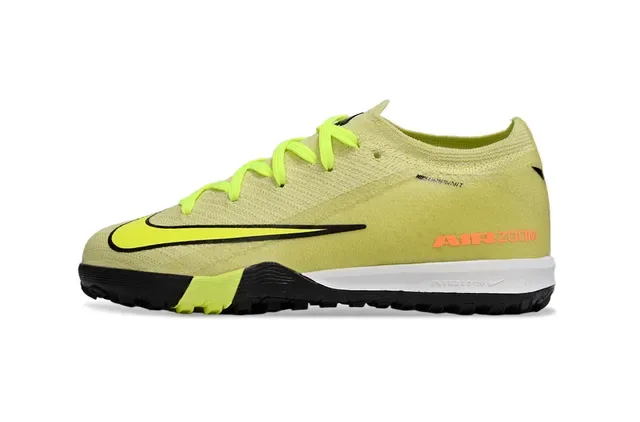 Nike Phantom GT Yellow Black Knit Upper Low-Cut Collar Turf Soccer Shoes 5
