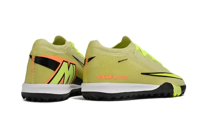 Nike Phantom GT Yellow Black Knit Upper Low-Cut Collar Turf Soccer Shoes 6