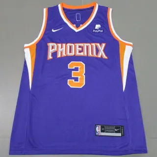 Nike Phoenix Suns Chris Paul #3 紫橙 无袖 V领球衣