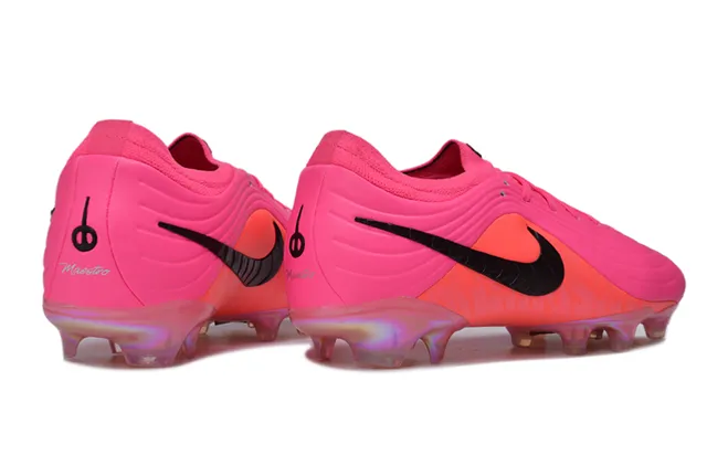 Nike গোলাপি নারঙ্গি লো-কাট সিন্থেটিক উপরের অংশ রিবড টেক্সচার ফার্ম-গ্রাউন্ড ফুটবল জুতা 15