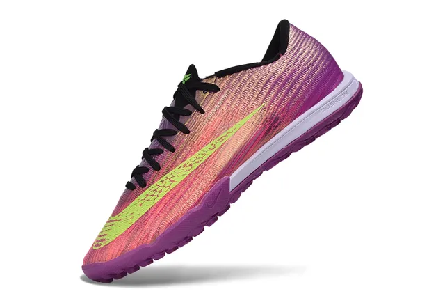 Nike Morado Rosa Flyknit Upper Iridescente Gradient Turf Zapatillas de Fútbol 2