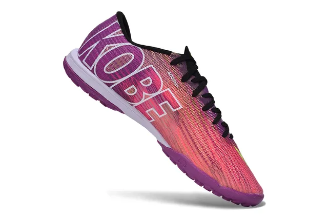 Nike Morado Rosa Flyknit Upper Iridescente Gradient Turf Zapatillas de Fútbol 4